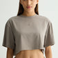Chapter2Drip Grey cropped tee