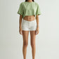 Chapter2Drip Mint Green cropped tee — view 2