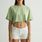 Chapter2Drip Mint Green cropped tee