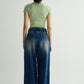 Oversized Washed Blue Denim