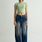 Oversized Washed Blue Denim
