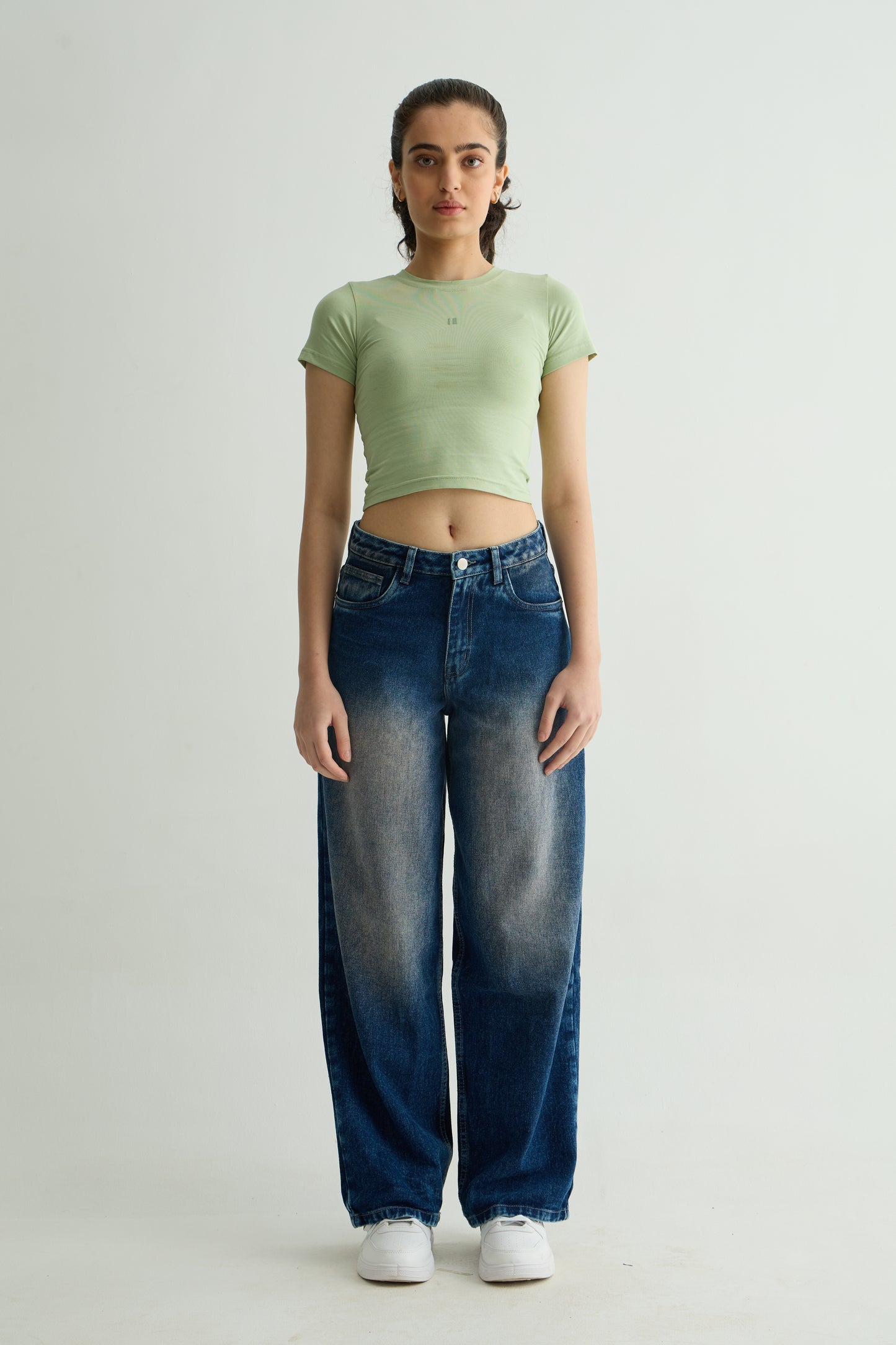 Oversized Washed Blue Denim