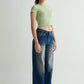 Oversized Washed Blue Denim