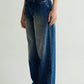 Oversized Washed Blue Denim
