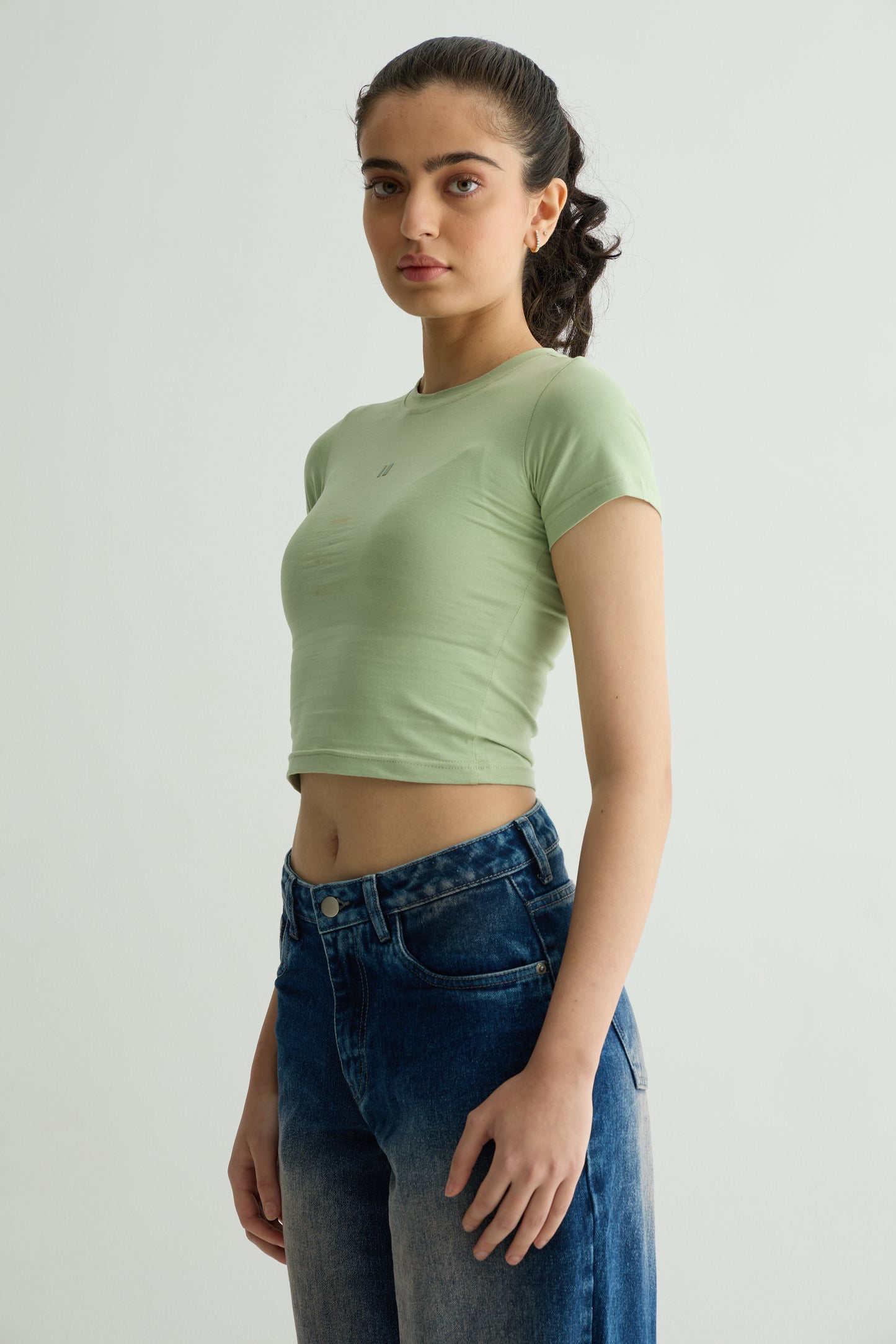 Baby Tee Mint Green
