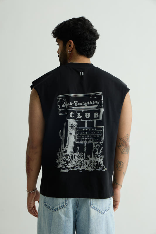 Chapter2Drip Black Anti-Everything Club vest — view 3