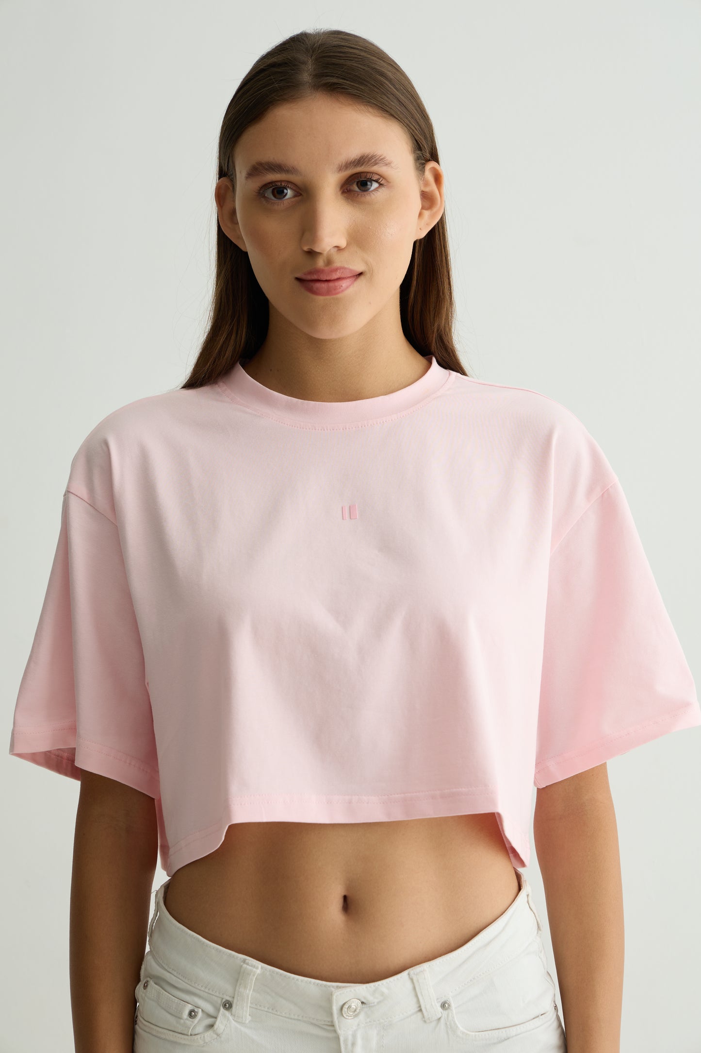 Cropped Tee Baby Pink