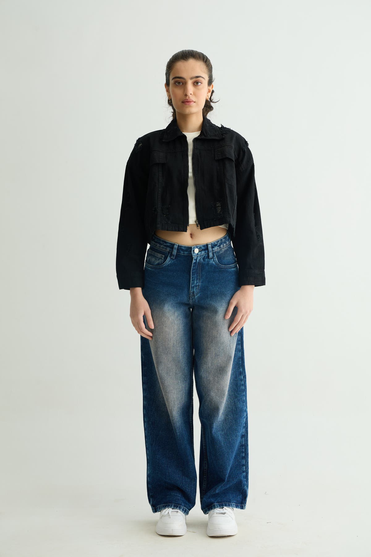 Chapter2Drip Black cropped jacket