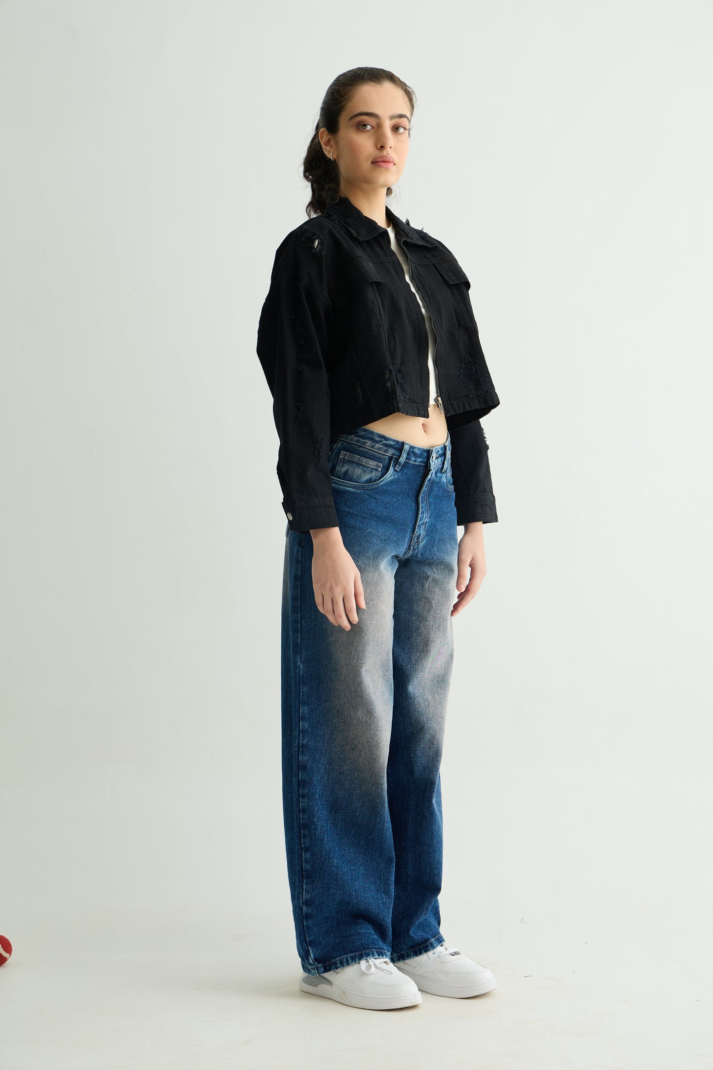 Black Cropped Jacket