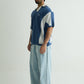 Chapter2Drip Blue knit polo — view 3