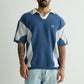 Chapter2Drip Blue knit polo
