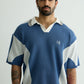 Chapter2Drip Blue knit polo — view 5