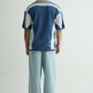 Chapter2Drip Blue knit polo — view 4