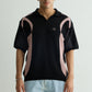 Black Knit Polo