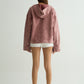 Pink Washed Overshirt Hoodie