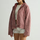 Pink Washed Overshirt Hoodie