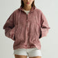 Pink Washed Overshirt Hoodie