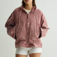Pink Washed Overshirt Hoodie
