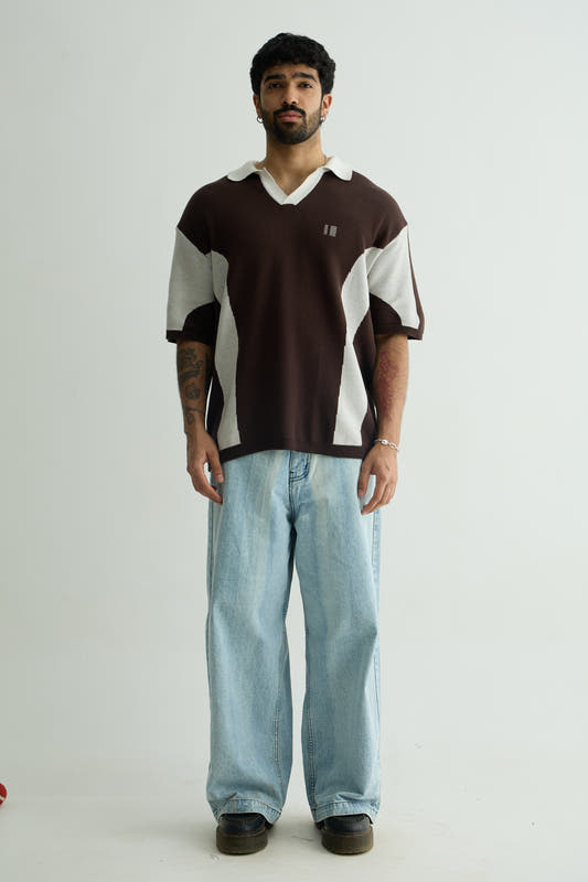 Chapter2Drip Mocha knit polo — view 2