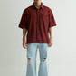 Chapter2Drip Maroon denim shirt — view 2
