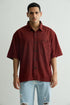 Chapter2Drip Maroon denim shirt