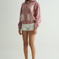 Pink Washed Denim Hoodie