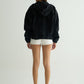Chapter2Drip Black washed denim hoodie — view 6
