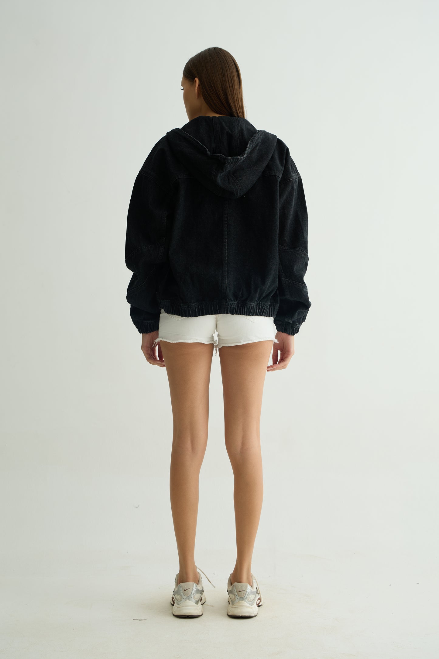 Chapter2Drip Black washed denim hoodie — view 6