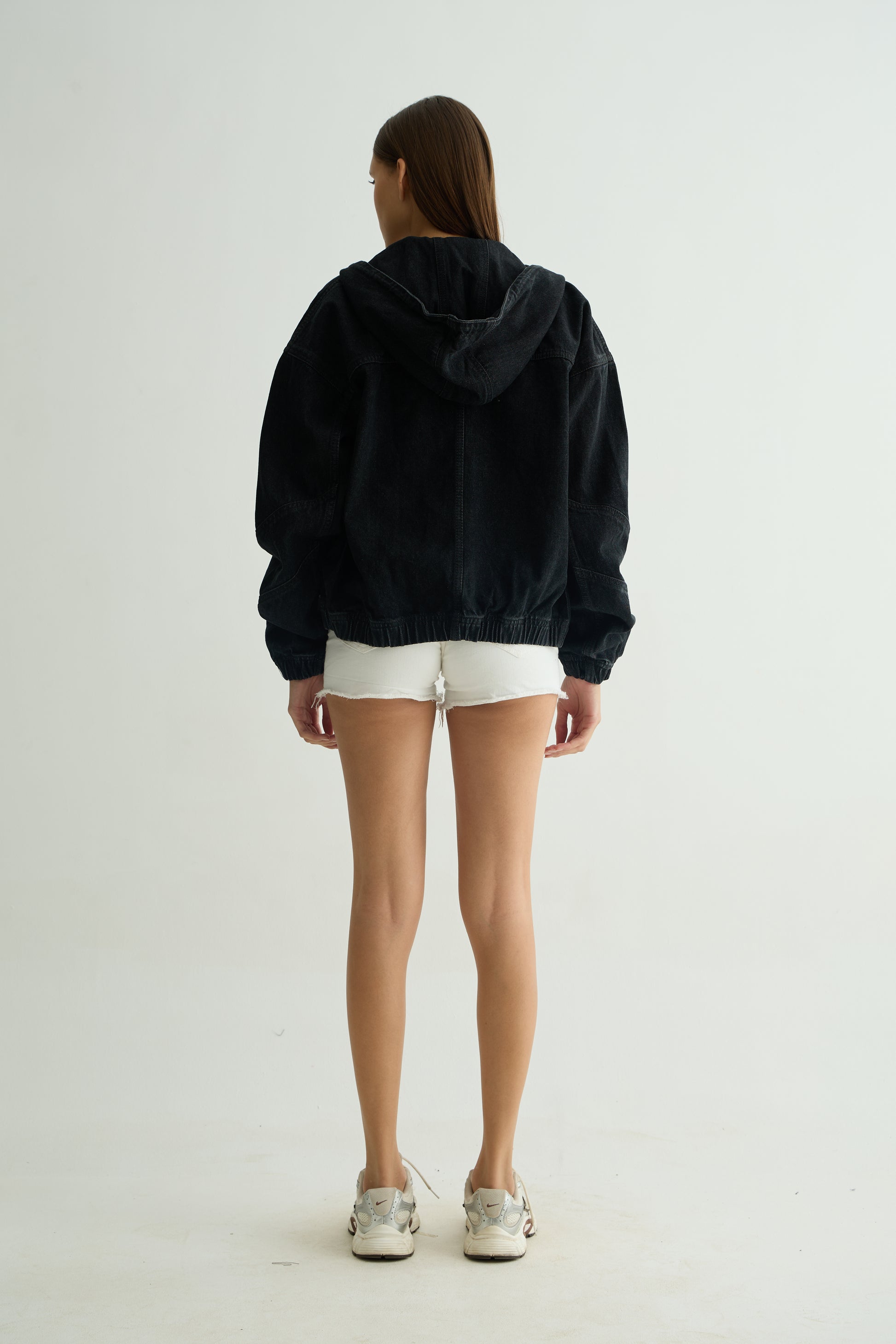 Chapter2Drip Black washed denim hoodie — view 6