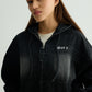 Chapter2Drip Black washed denim hoodie — view 5
