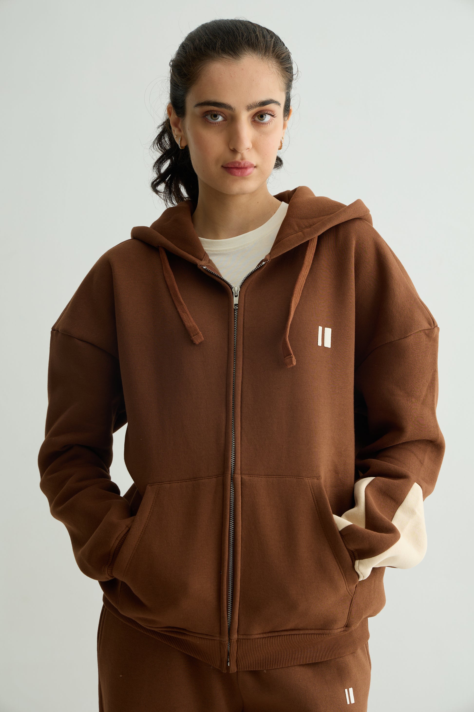 Chapter2Drip Mocha everyday zipper hoodie & sweatpants set — view 6