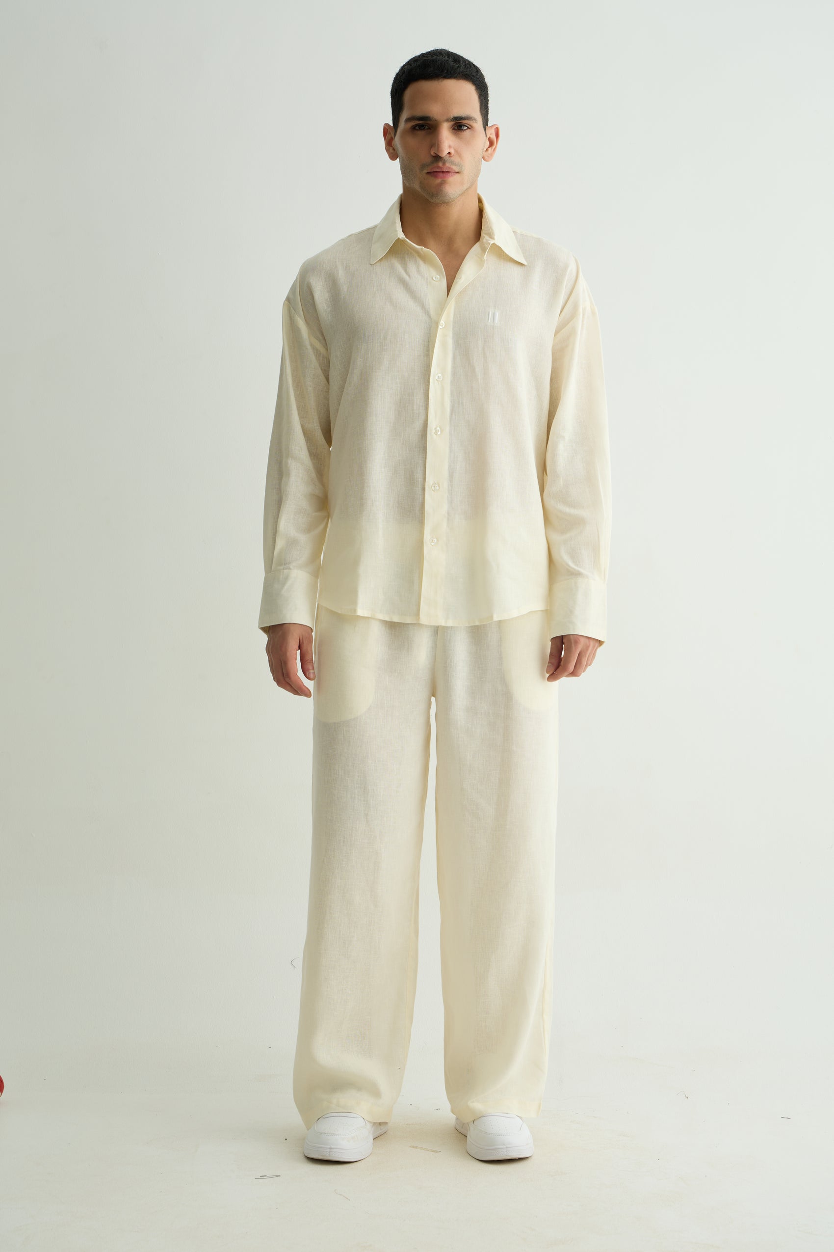 Butter Yellow Linen Co-Ord Set