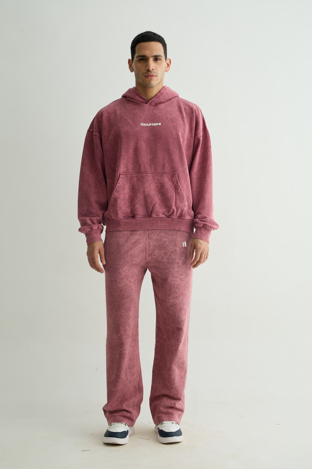 Chapter2Drip Burgundy Washed co-ord set