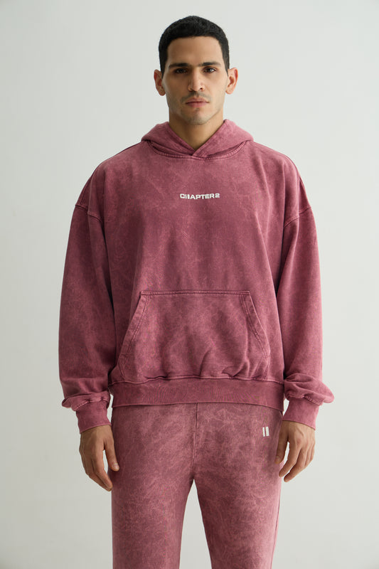 Burgundy Washed Co-ord Set