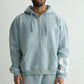 Pastel Blue Everyday Zipper Hoodie + Sweatpants Set