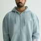 Pastel Blue Everyday Zipper Hoodie + Sweatpants Set