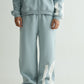Pastel Blue Everyday Zipper Hoodie + Sweatpants Set