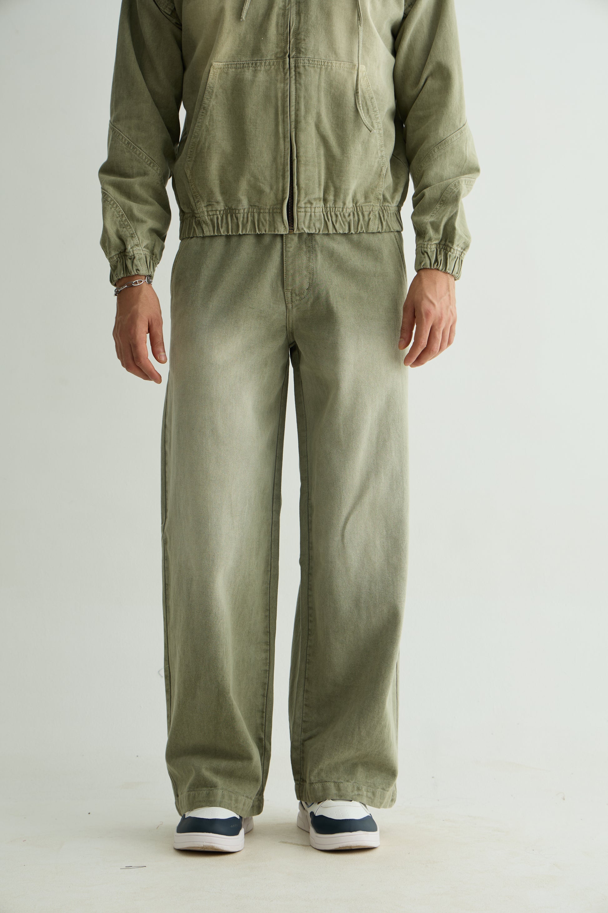 Chapter2Drip Olive Washed denim co-ord set — view 6