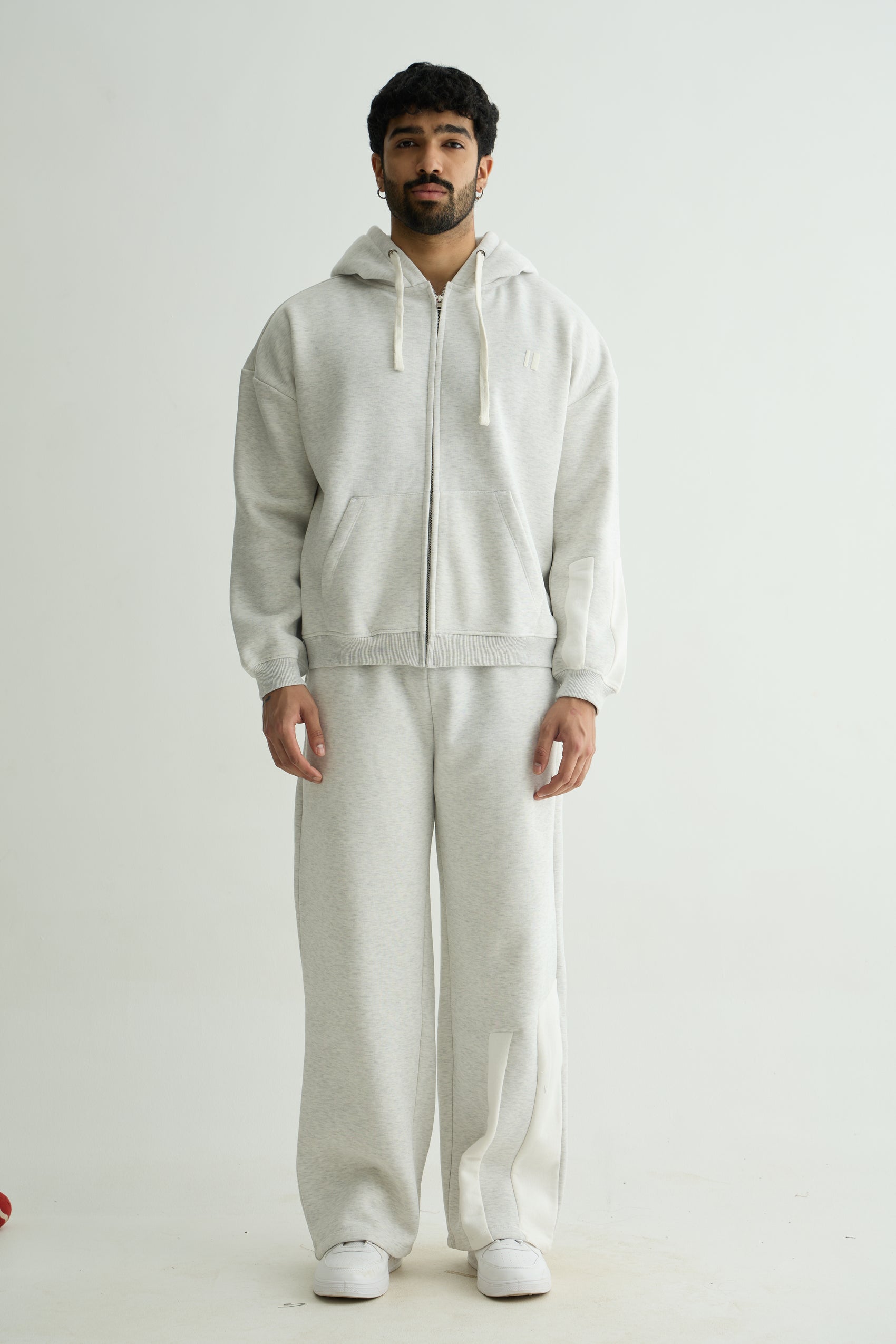 Grey Everyday Zipper Hoodie + Sweatpants Set