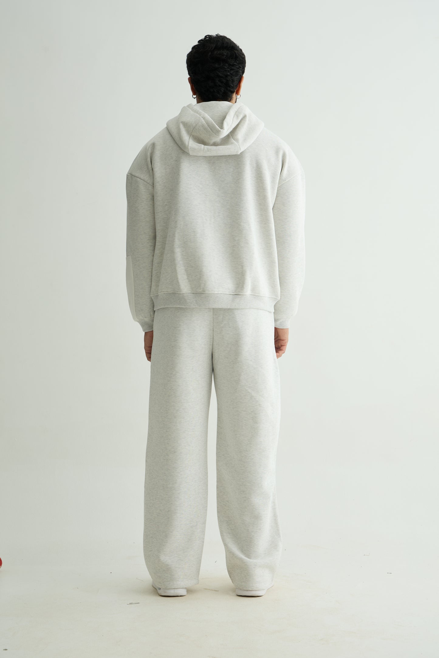 Grey Everyday Zipper Hoodie + Sweatpants Set