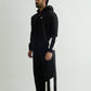 Black Everyday Zipper Hoodie + Sweatpants Set