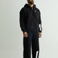 Black Everyday Zipper Hoodie + Sweatpants Set