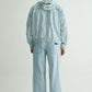 Light Blue Washed Denim Hoodie