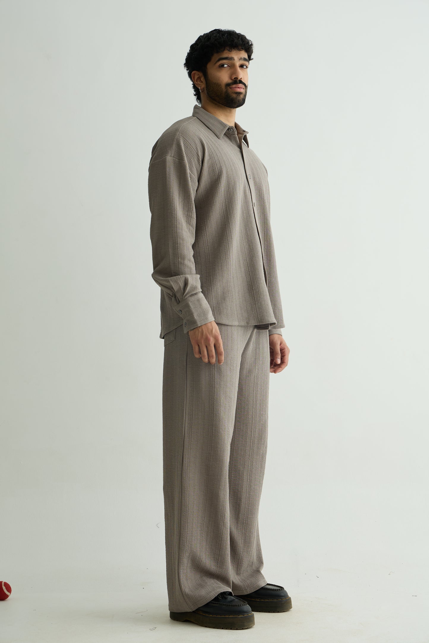 Cross Knit Grey Set