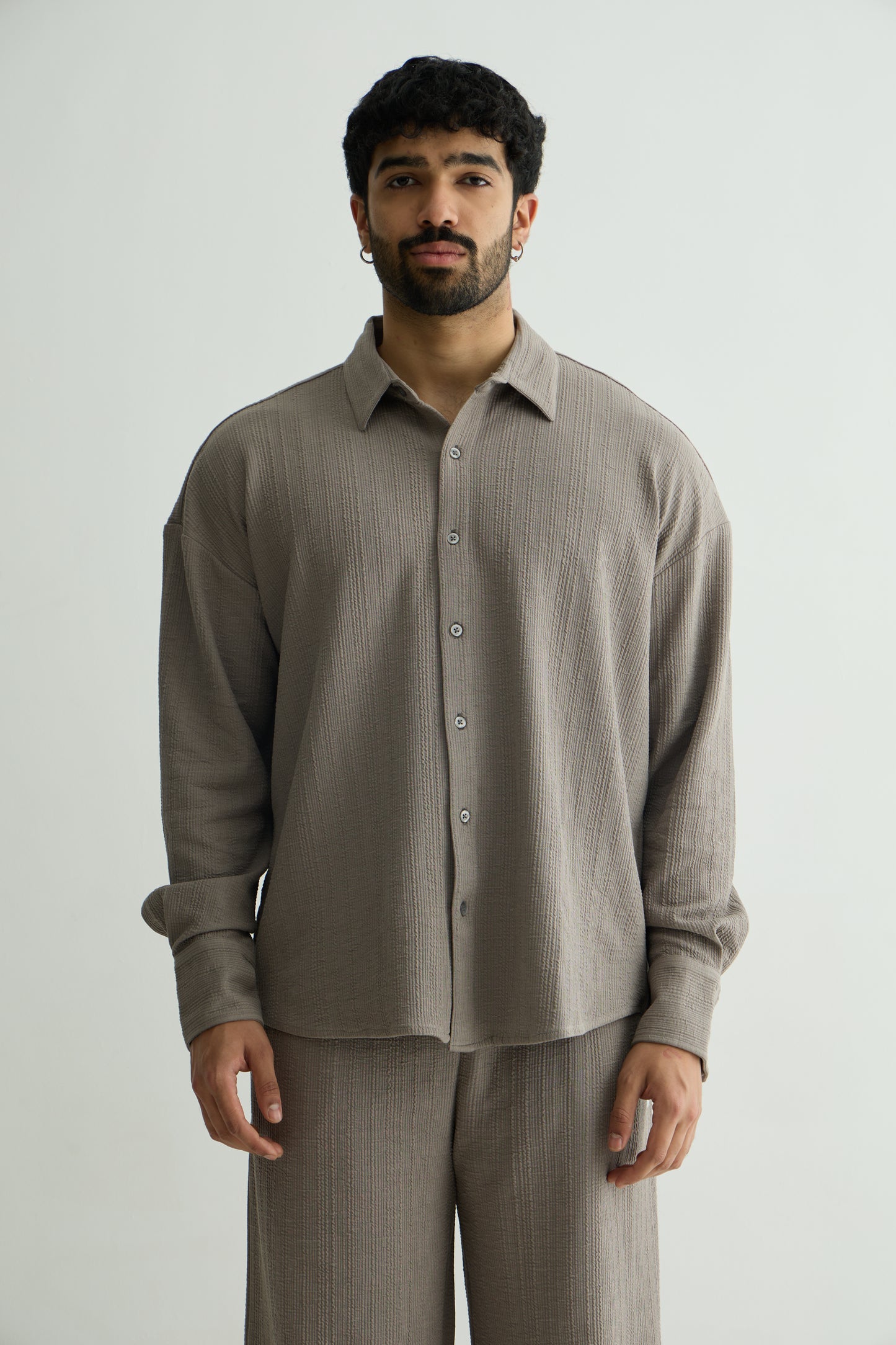 Cross Knit Grey Set