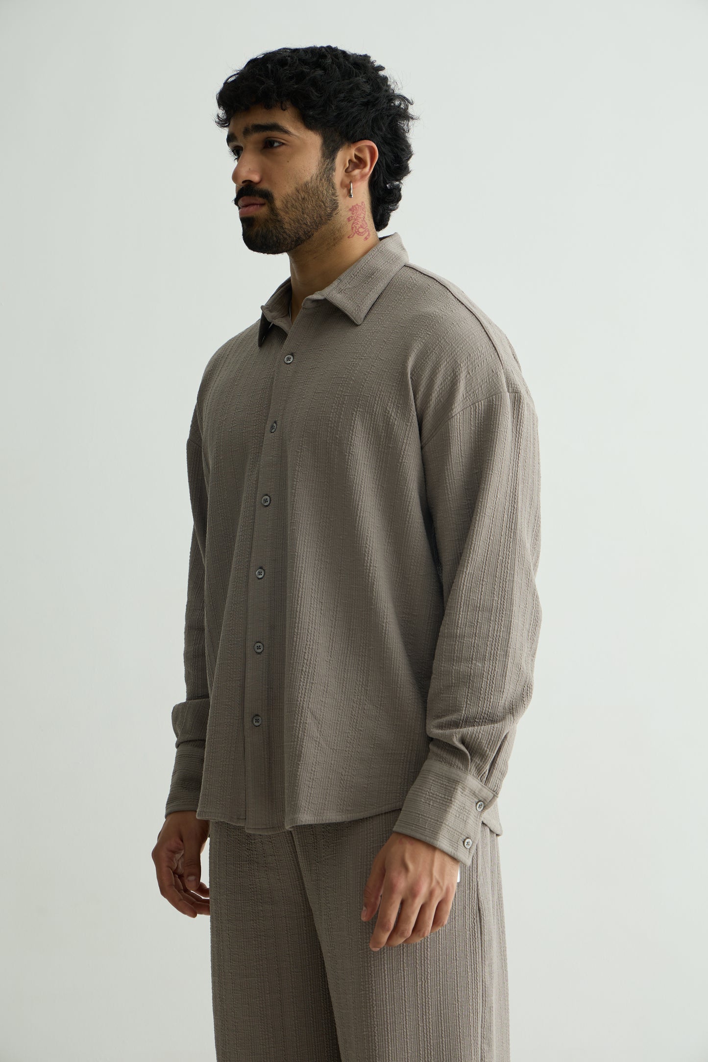 Cross Knit Grey Set