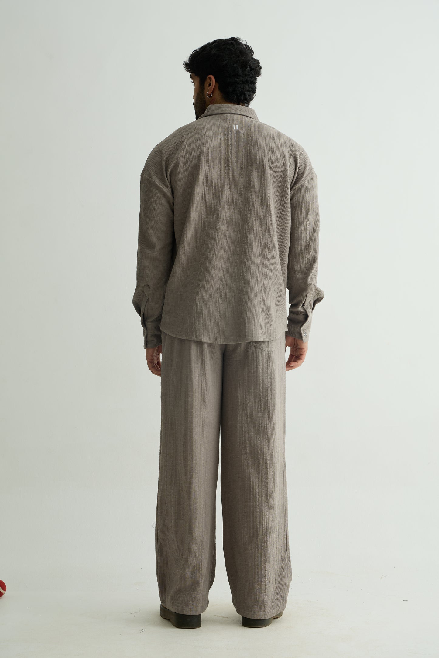 Cross Knit Grey Set