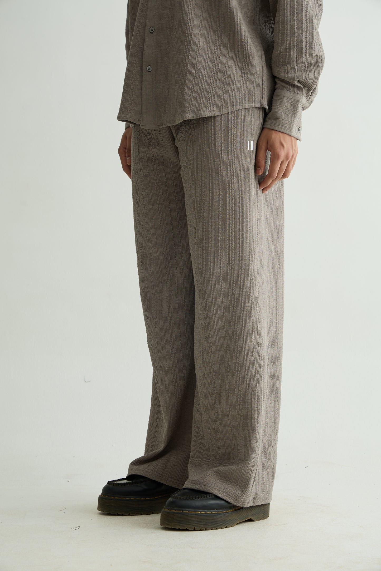 Cross Knit Grey Set