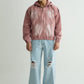 Pink Washed Denim Hoodie