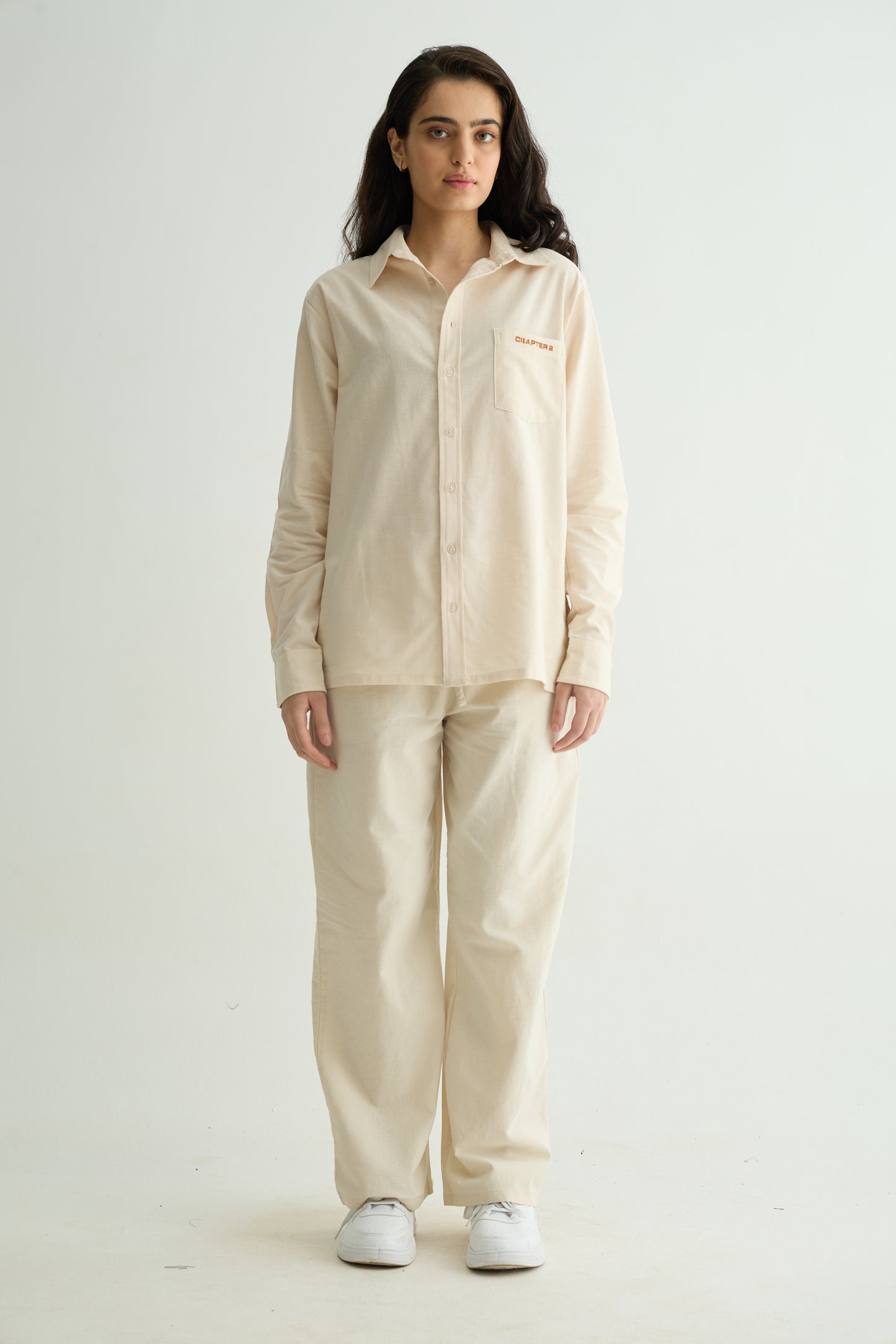 Chapter2Drip Off-White linen-cotton co-ord set — view 7